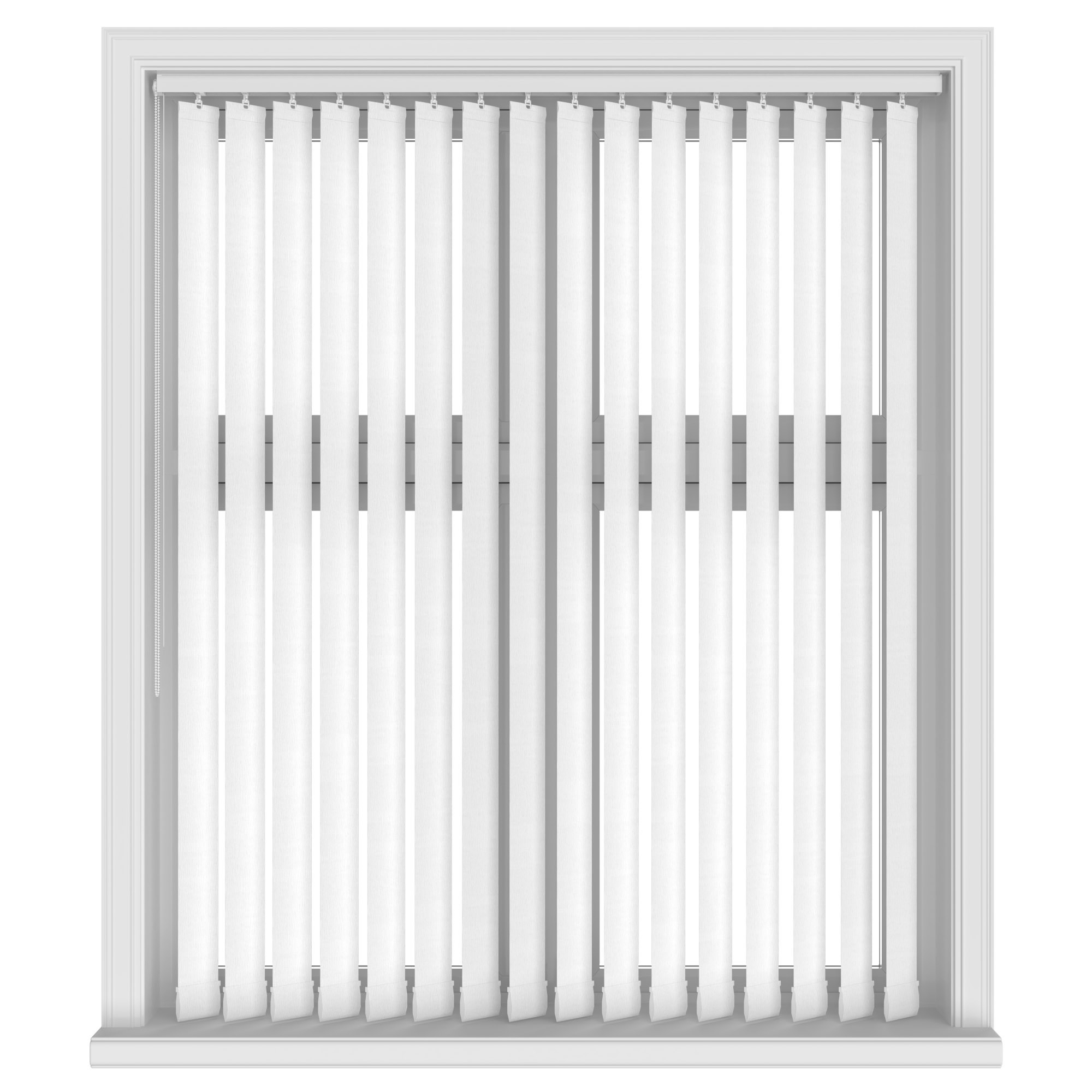 Lucca White Vertical Blinds - Image 2
