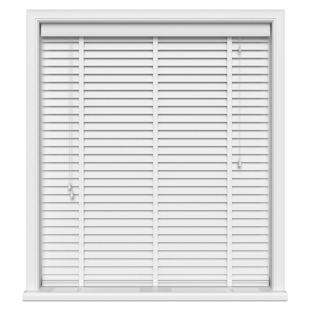 Arctic White Wood Venetian Blinds