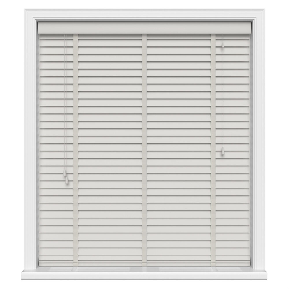 Cool Grey Wood Venetian Blinds