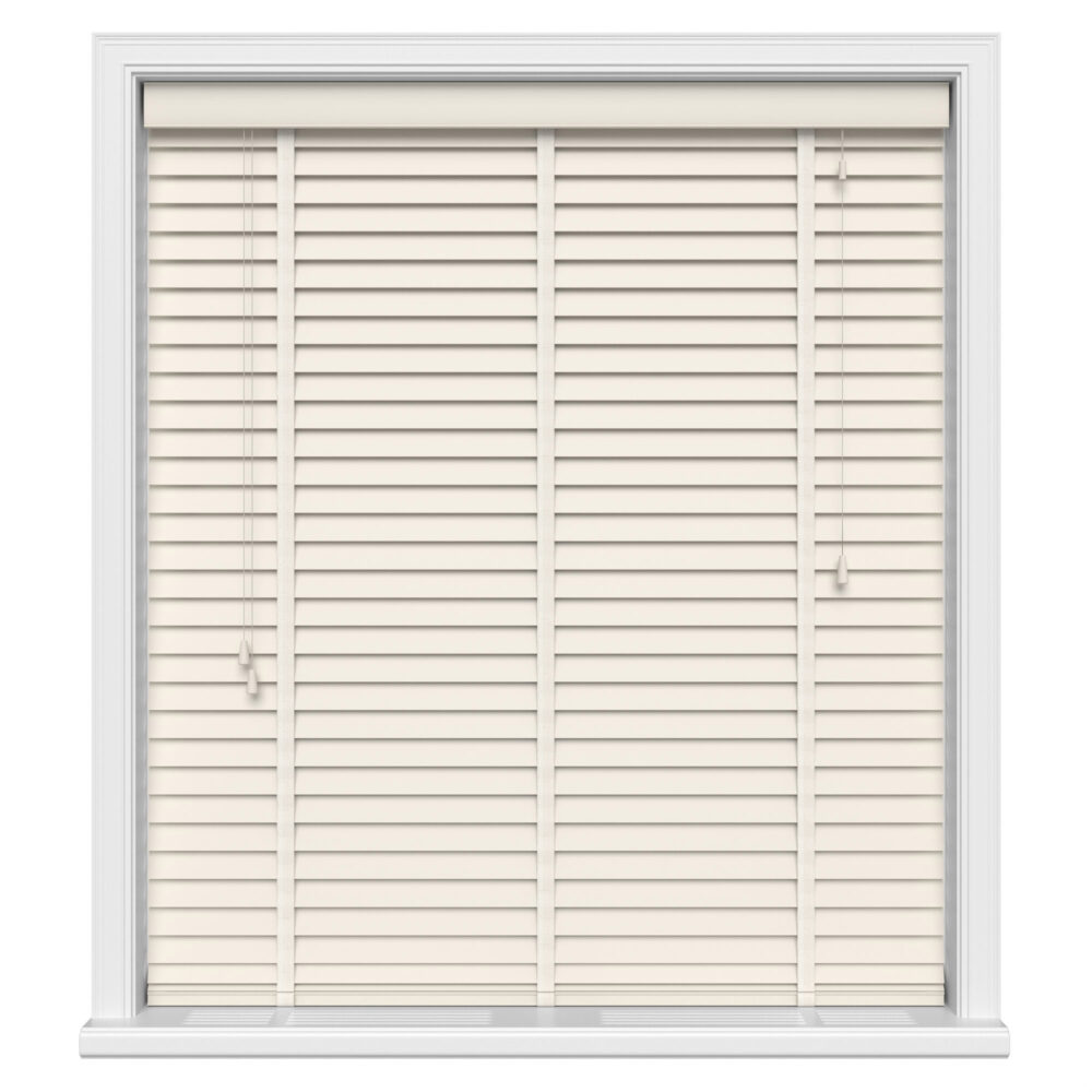Egg Shell Cream Wood Venetian Blinds