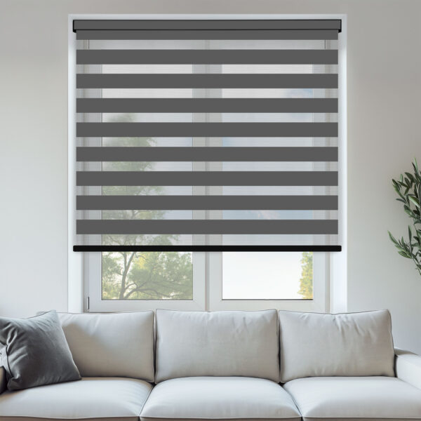 Capri Anthracite Day & Night Blinds