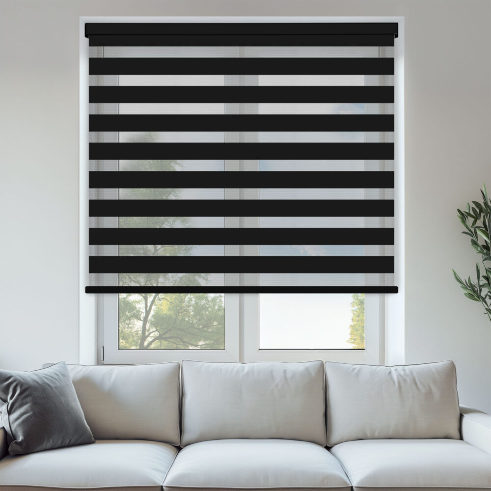 Capri Black Day & Night Blinds