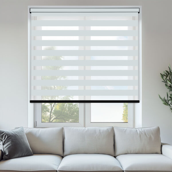 Ferrara Grey Day & Night Blinds