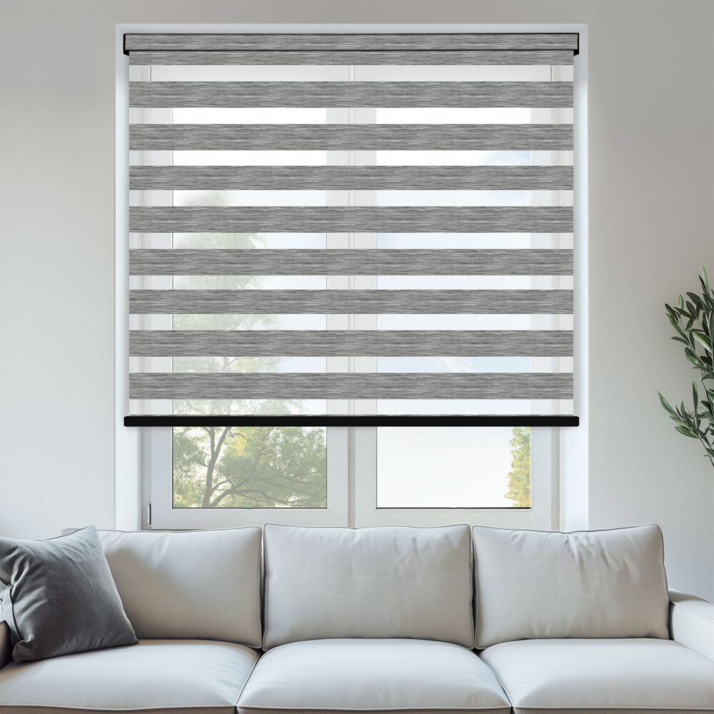 Firenze Charcoal Day & Night Blinds