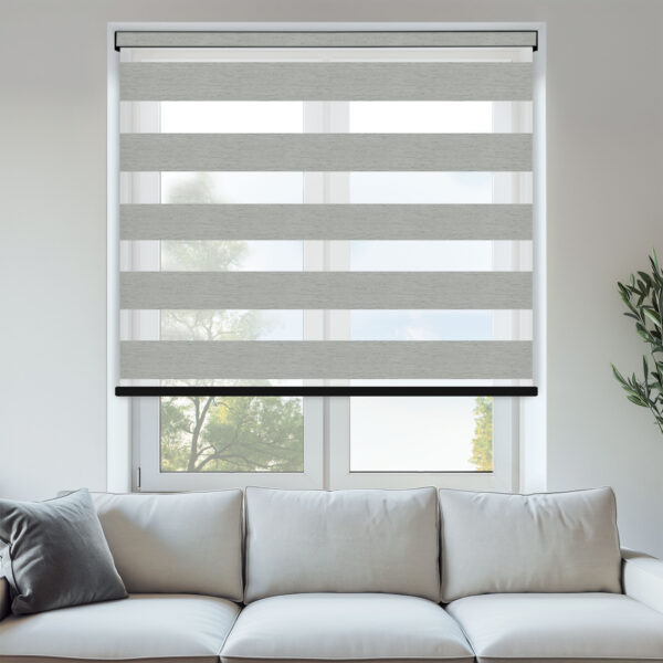 Lusso Grey Day & Night Blinds