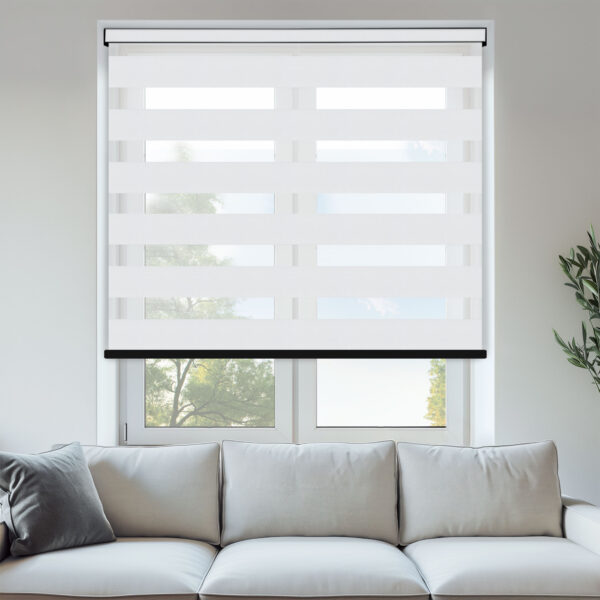 Nola White Day & Night Blinds