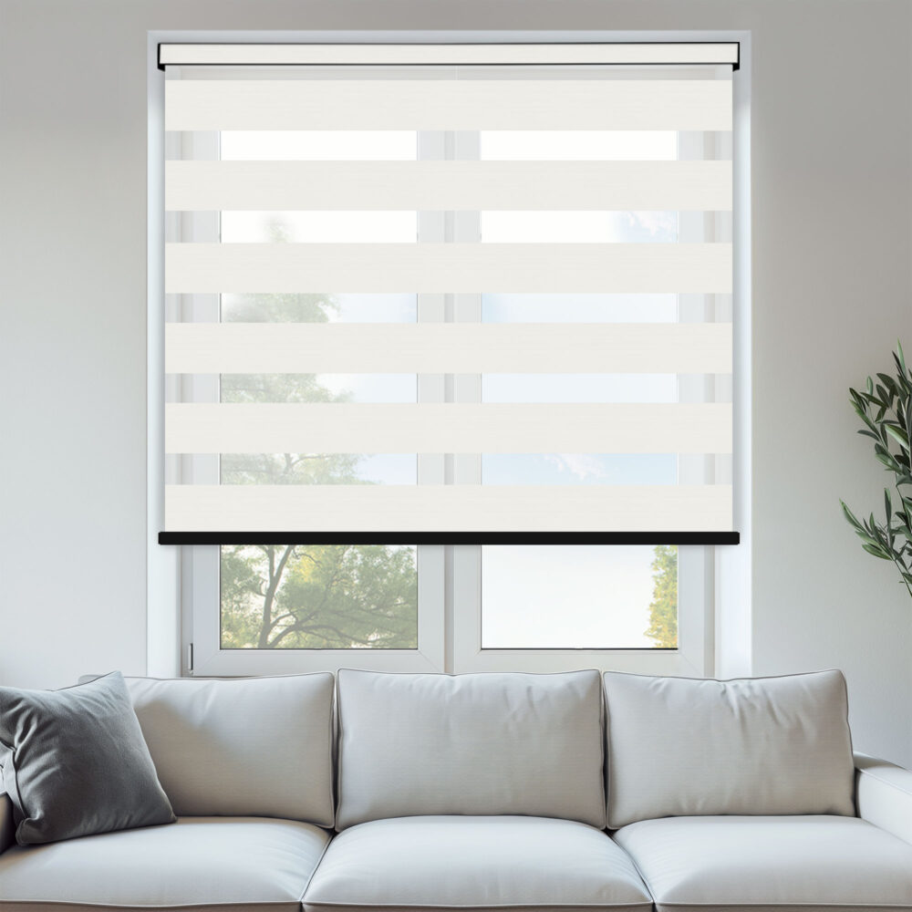 Rimini Dove White Day & Night Blinds