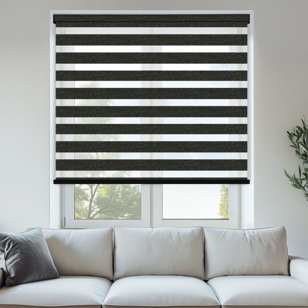Setosa Charcoal Day & Night Blinds