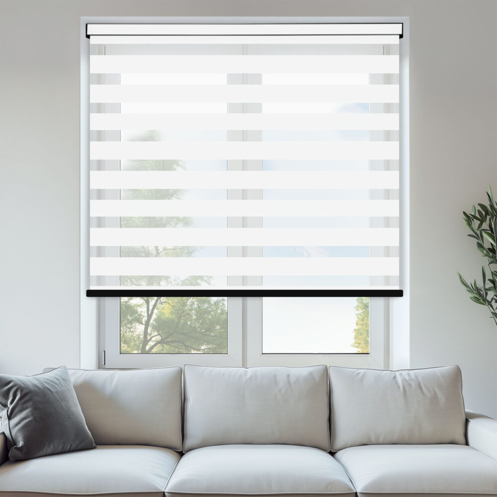 Trento White Day & Night Blinds
