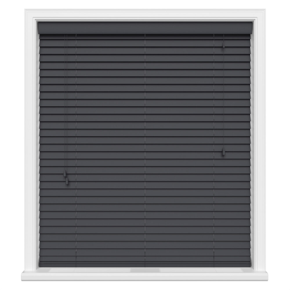 Anthracite Wood Venetian Blinds