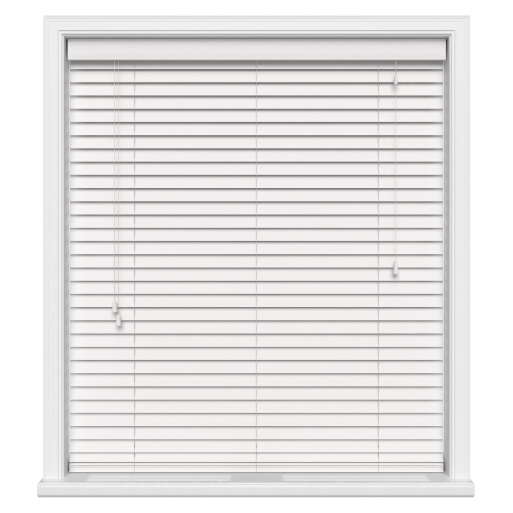 Ice White Wood Venetian Blinds